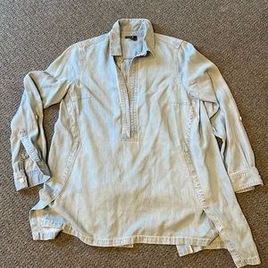 Denim chambray s blue Bylyse tunic top